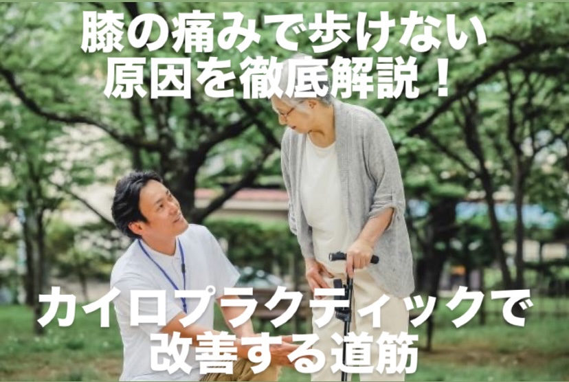 膝の痛みで歩けない原因を徹底解説！カイロプラクティックで改善する道筋