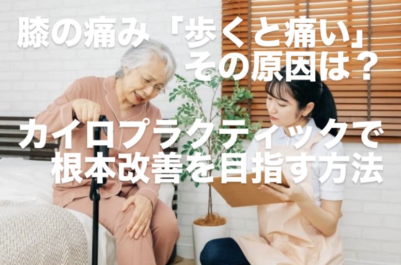 膝の痛み「歩くと痛い」その原因は？カイロプラクティックで根本改善を目指す方法