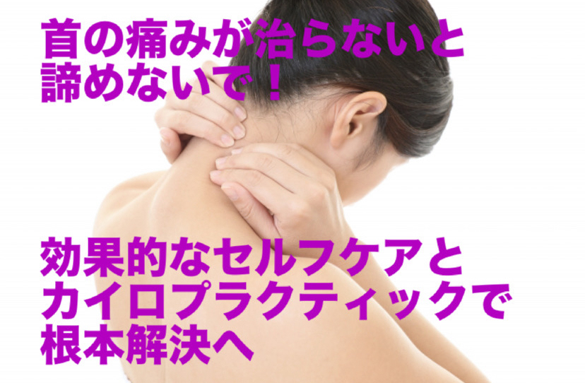 首の痛みが治らないと諦めないで！効果的なセルフケアとカイロプラクティックで根本解決へ