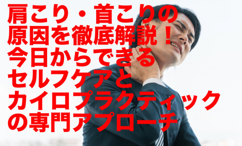 肩こり・首こりの原因を徹底解説！今日からできるセルフケアとカイロプラクティックの専門アプローチ
