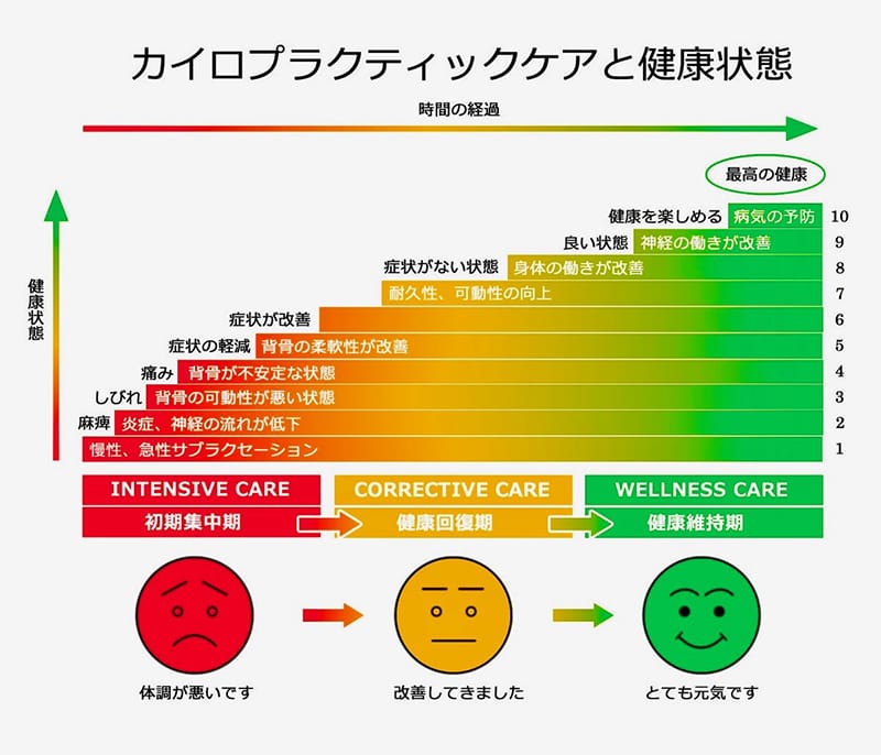 カイロプラクティックケアと健康状態